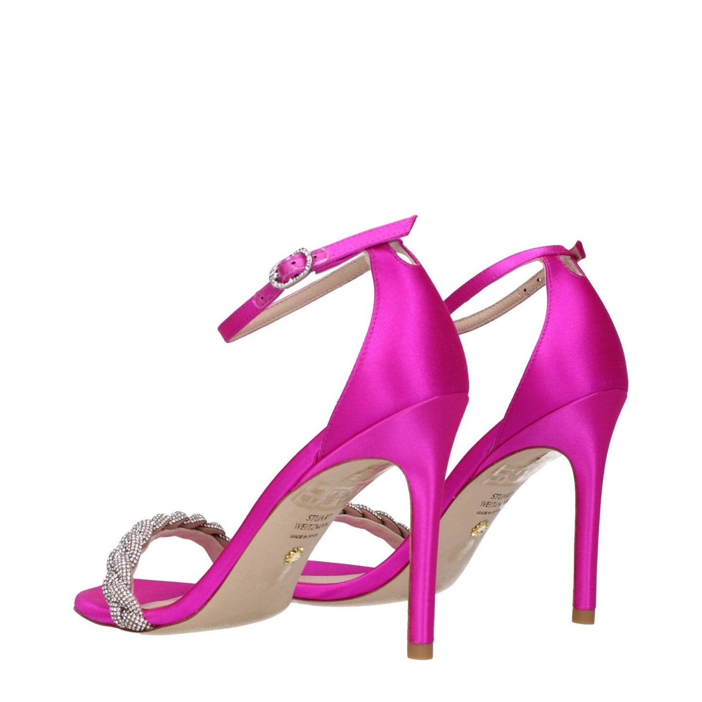 Stuart Weitzman Pink Satin Stiletto Heels Sandals ST-9289936109833-EU36/US6