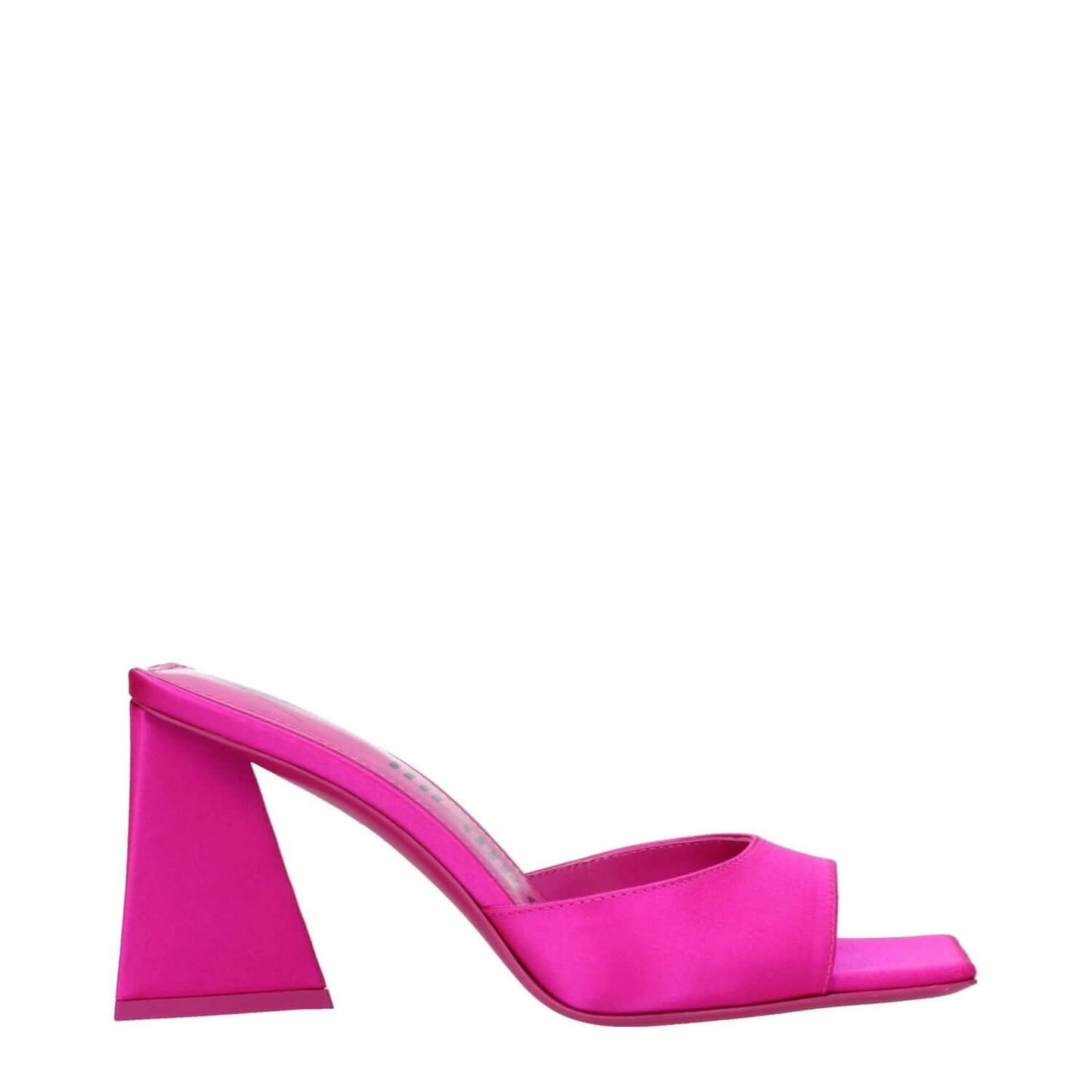 The Attico Pink Satin Stiletto Heel Sandals