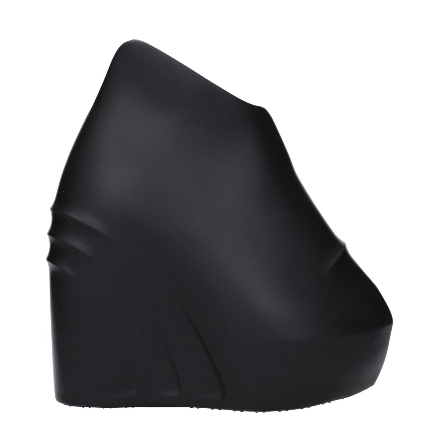 Givenchy Black Cotton Wedge Sandals with 5 cm rubber wedge and round toe, style casual, MPN BEZ00ME17Y001, code F82443.