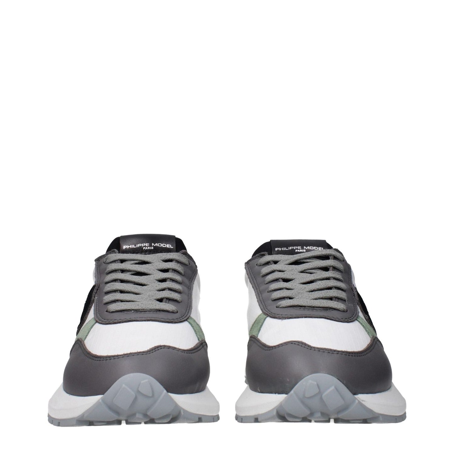 Philippe Model White Fabric Athletic Sneakers PH-15084887113993-EU41/US8