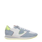 Philippe Model White Fabric Low Tops