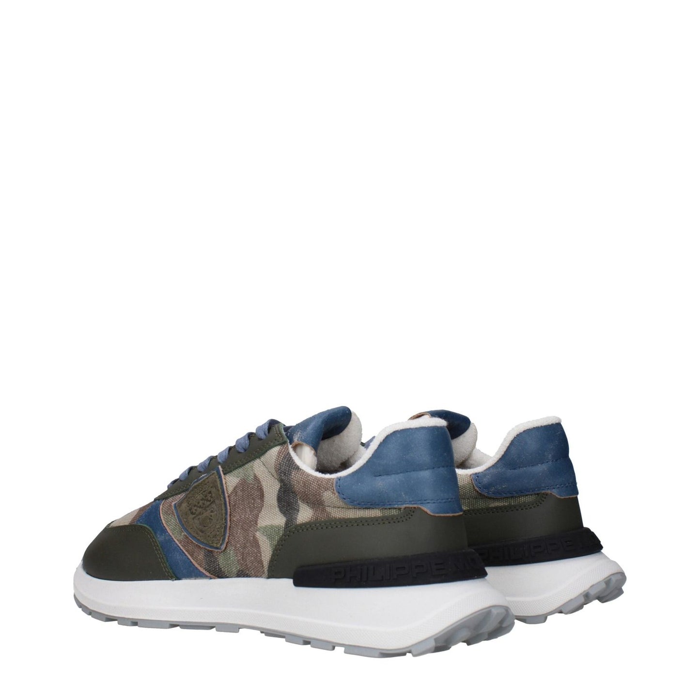 Philippe Model Green Fabric Athletic Sneakers PH-15084989546761-EU41/US8