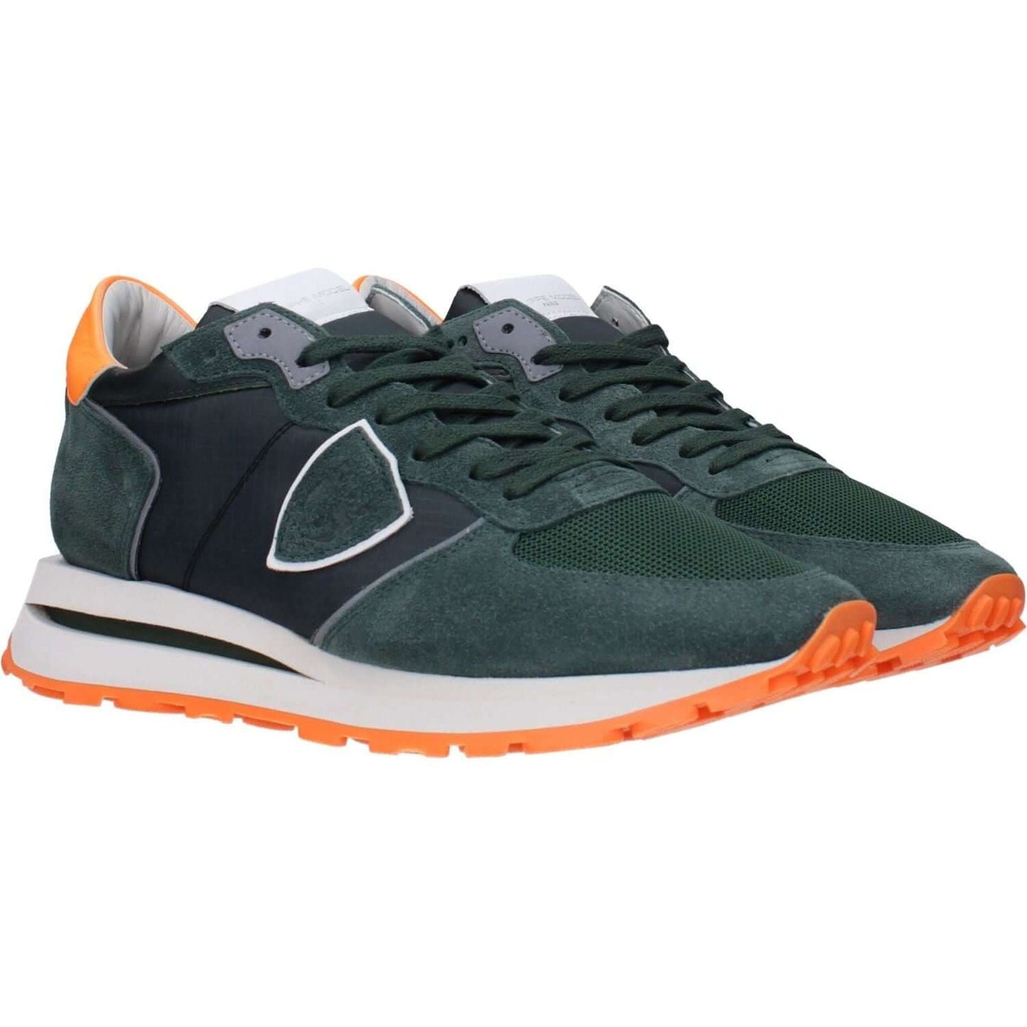 Philippe Model Green Fabric Athletic Sneakers PH-15086922596617-EU46/US13
