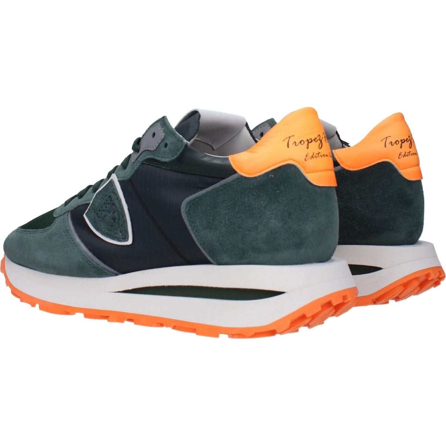 Philippe Model Green Fabric Athletic Sneakers PH-15086922596617-EU46/US13