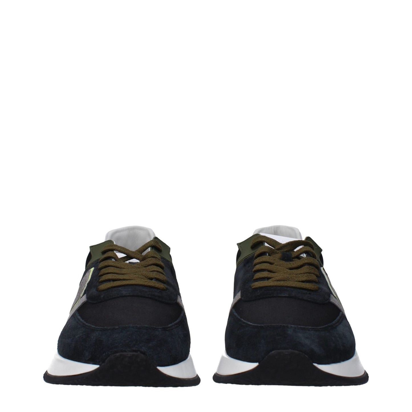 Philippe Model Blue Leather Athletic Sneakers