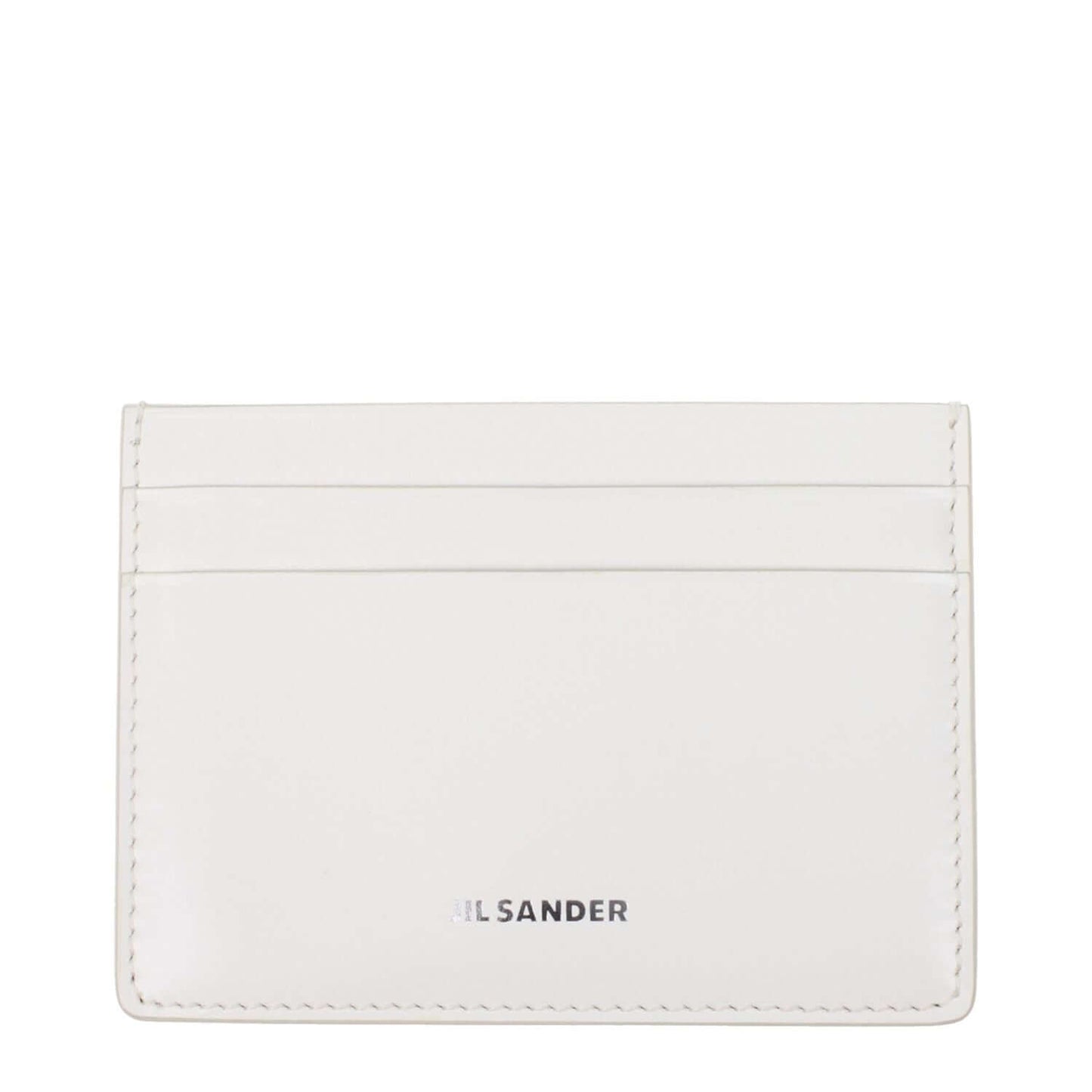 Jil Sander White Leather Cardholder