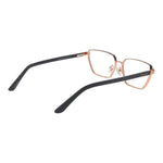 Guess Rose Gold Women Glasses Frame, full-rim metal butterfly style with demo lenses, includes branded case