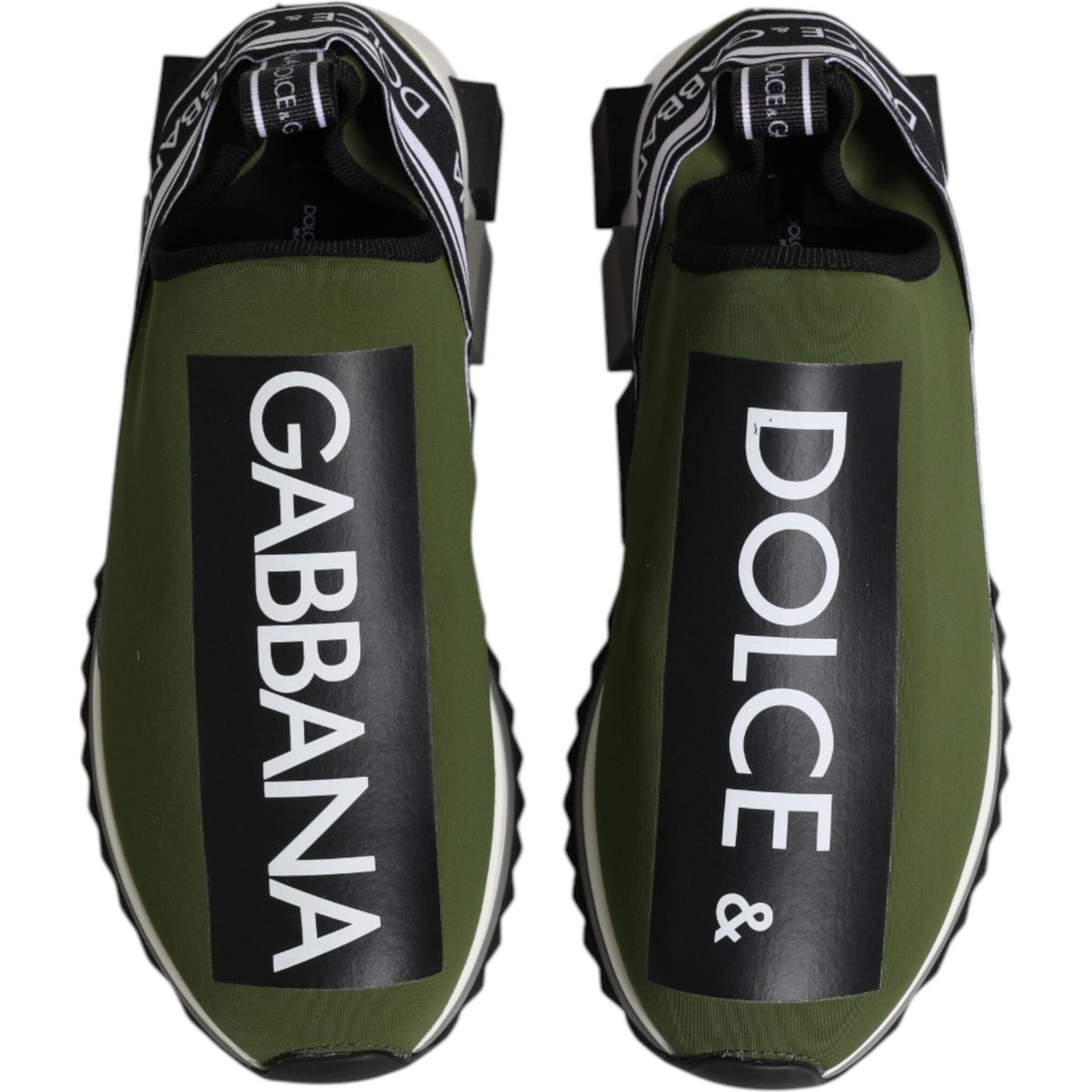 Dolce & Gabbana Green Logo Low Top Sorrento Men Sneakers Shoes MV7755-40