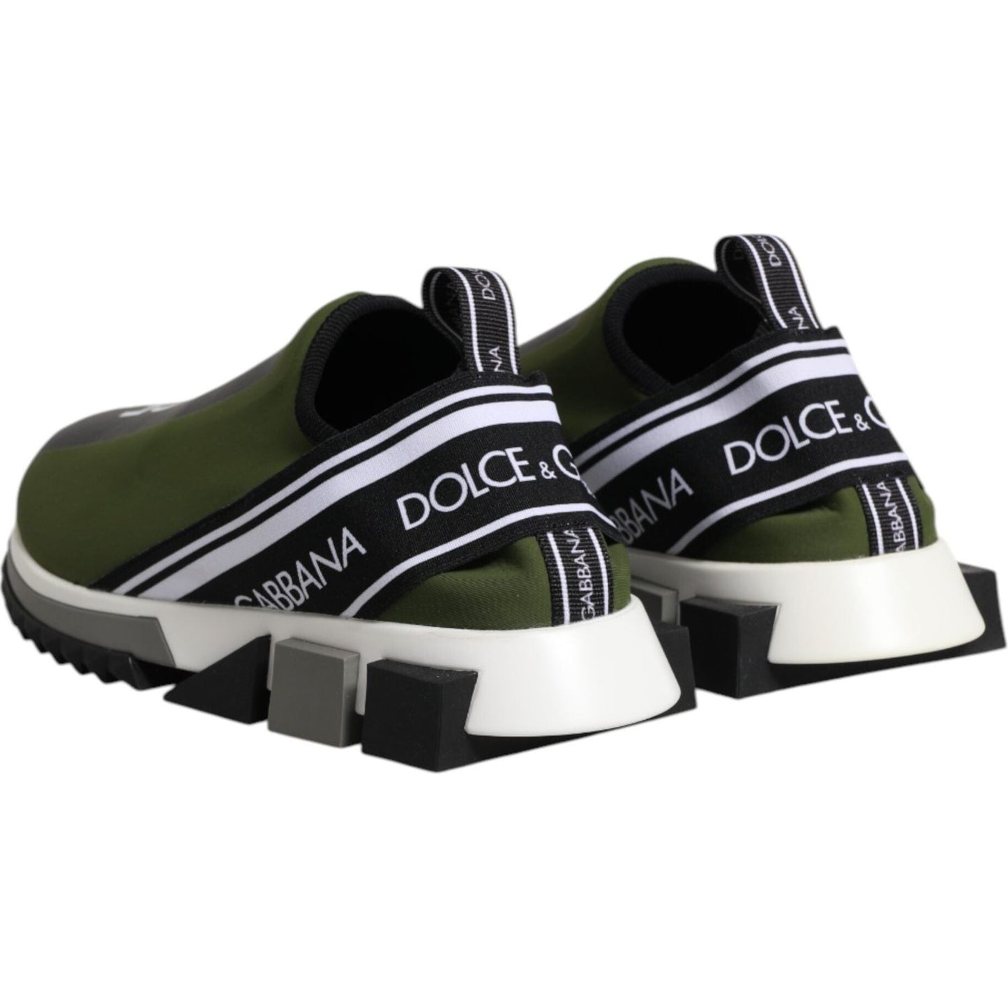 Dolce & Gabbana Green Logo Low Top Sorrento Men Sneakers Shoes MV7755-40