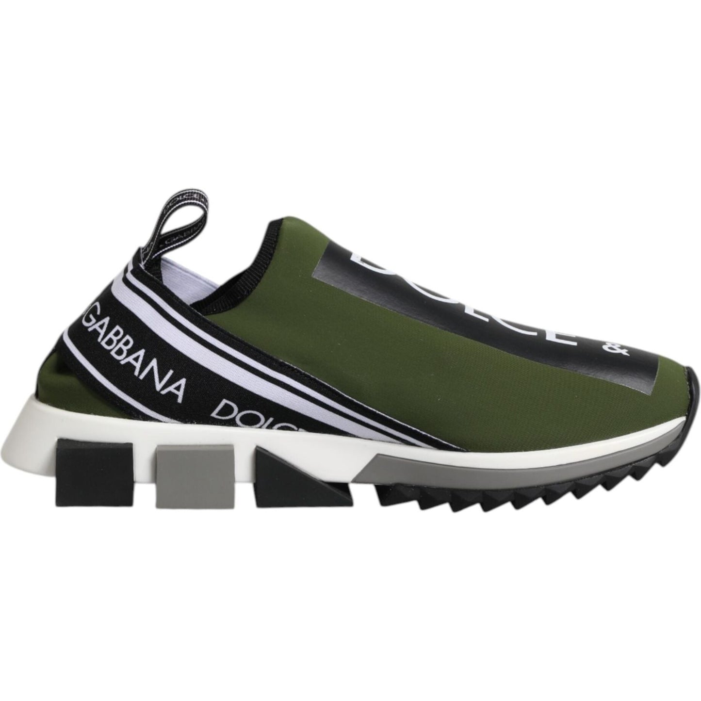 Dolce & Gabbana Green Logo Low Top Sorrento Men Sneakers Shoes MV7755-40