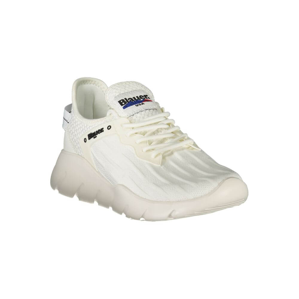 Blauer White Polyester Men Sneaker