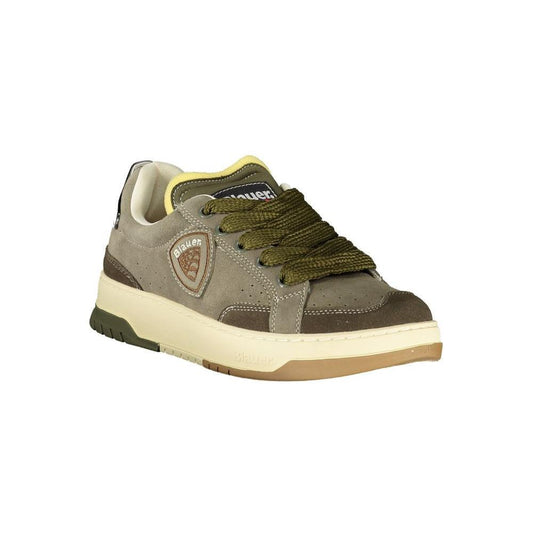 Blauer Green Leather Men Sneaker