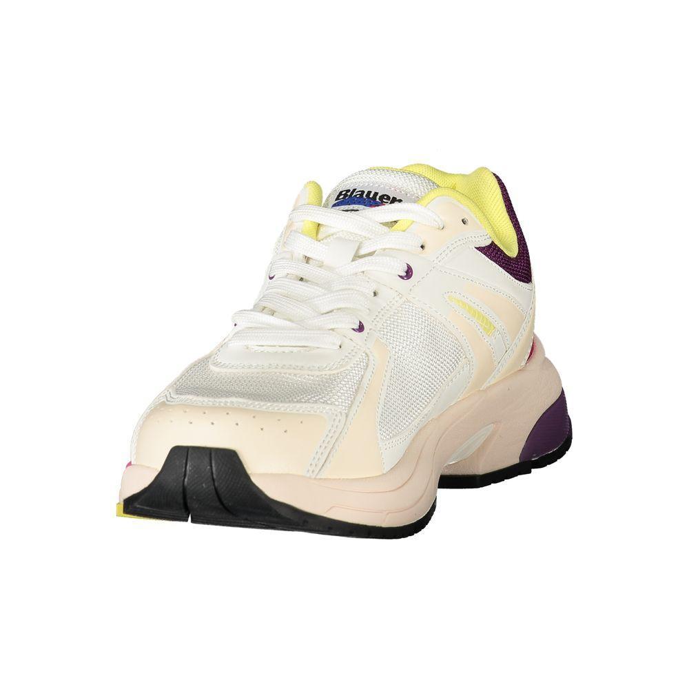 Blauer White Polyester Women Sneaker BL-39259-EU36/US6