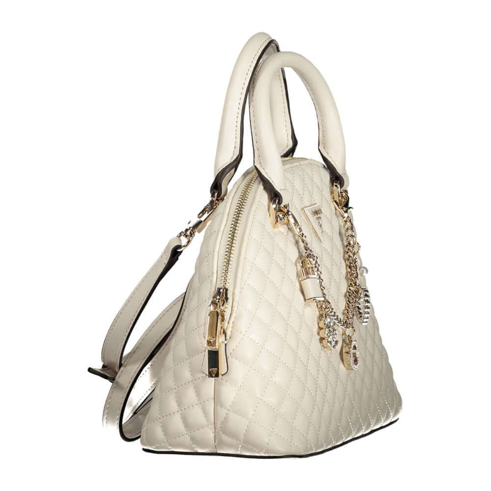 Guess Jeans White Polyethylene Handbag