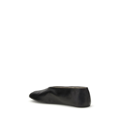 The Row Black Lamb Ovis Aries Aries Ballet Flats