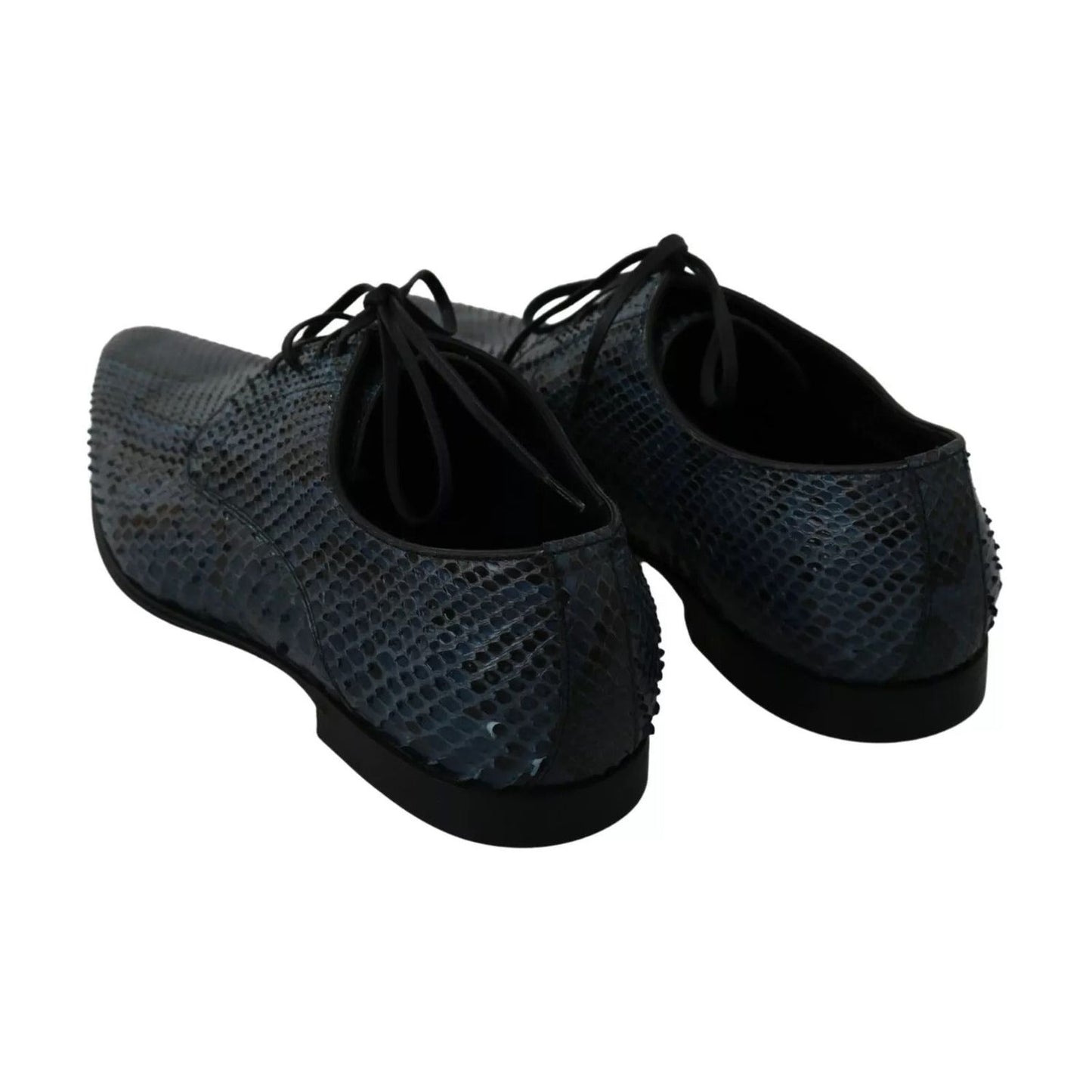 Dolce & Gabbana Blue Python Leather Snakeskin Shoes MV2673-40