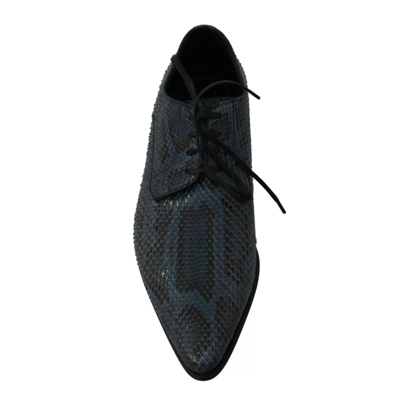 Dolce & Gabbana Blue Python Leather Snakeskin Shoes MV2673-40