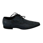 Dolce & Gabbana Blue Python Leather Snakeskin Shoes MV2673-40