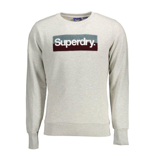Superdry Gray Cotton Sweater SU-826-XXL