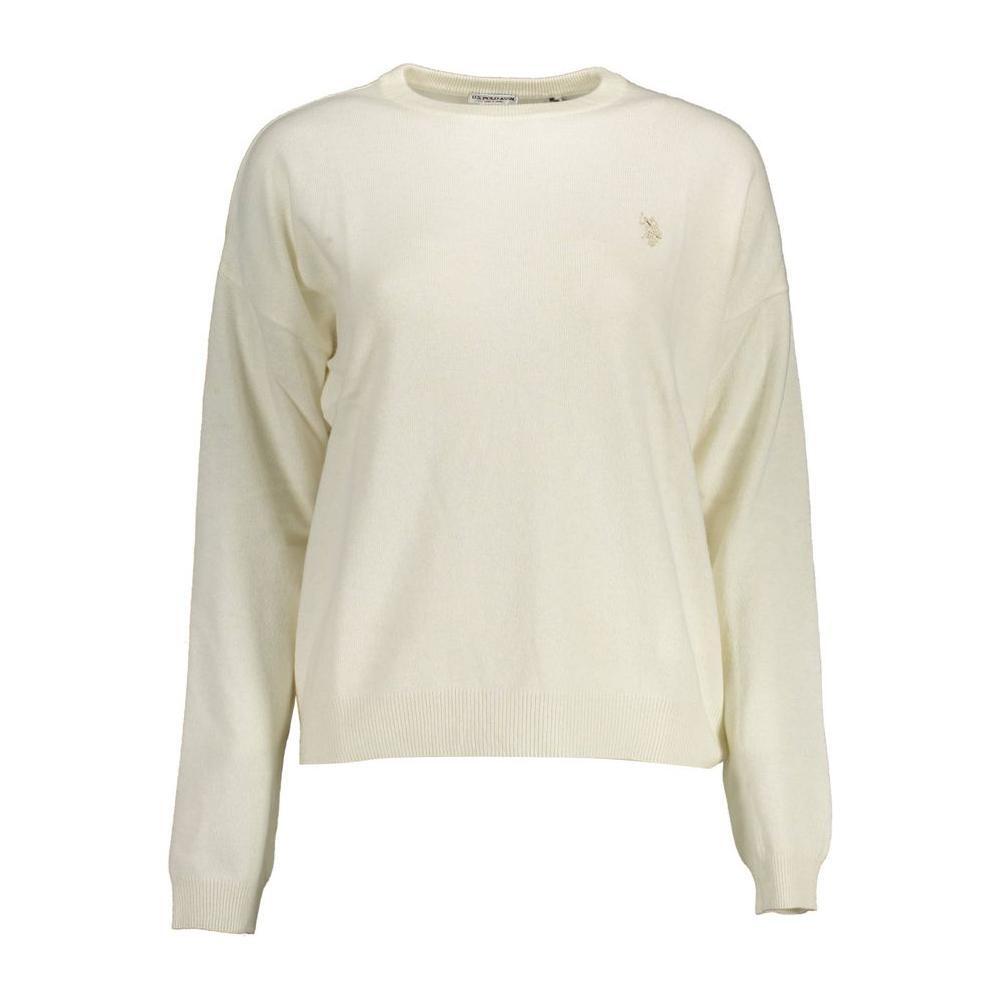 U.S. POLO ASSN. White Wool Sweater