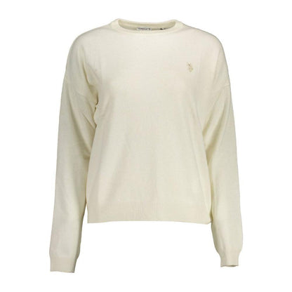 U.S. POLO ASSN. White Wool Sweater