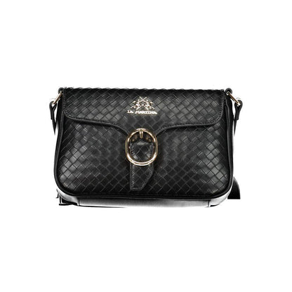 La Martina Black Polyethylene Handbag