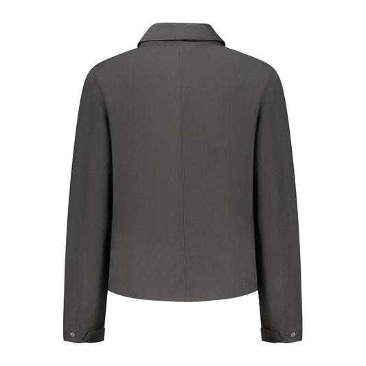 K-WAY Black Polyester Jackets & Coat KW-34239-S