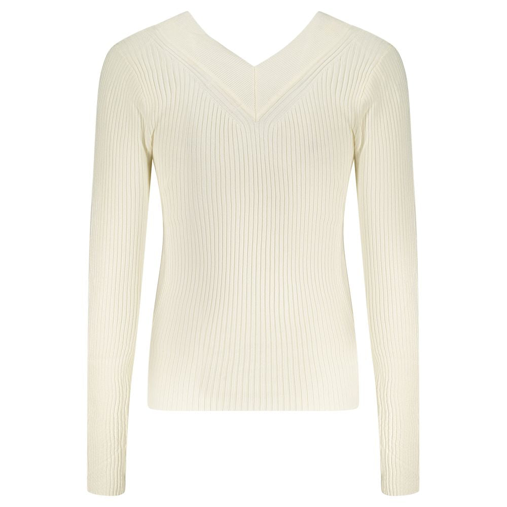 Guess Jeans White Viscose Sweater GU-35102-XS