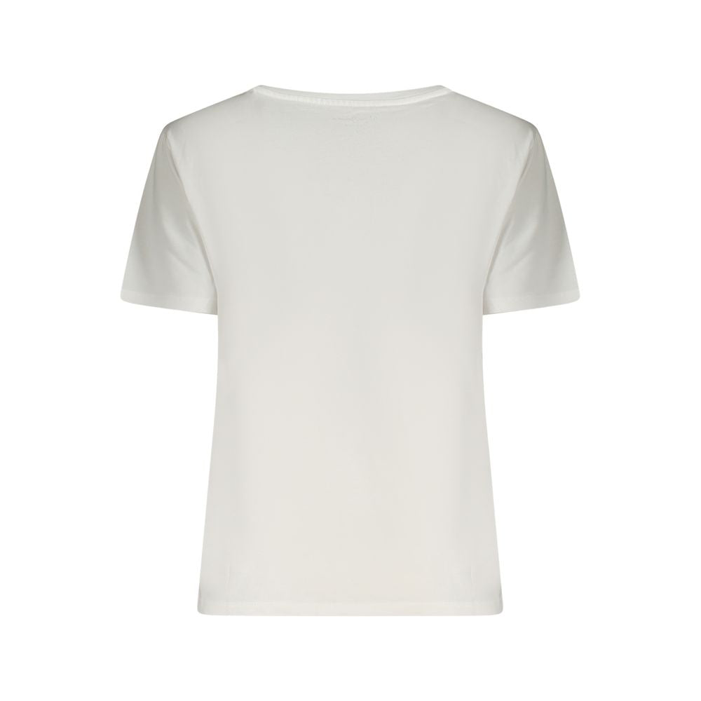 Pepe Jeans White Cotton Tops & T-Shirt PE-35608-XS