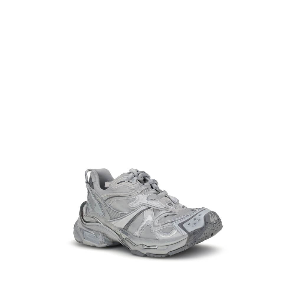 Balenciaga Gray Polyester Platform Sneakers