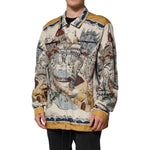 Dolce & Gabbana Multicolor Italian Motif Men Bomber Jacket JKT41535-56