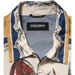 Dolce & Gabbana Multicolor Italian Motif Men Bomber Jacket JKT41535-56