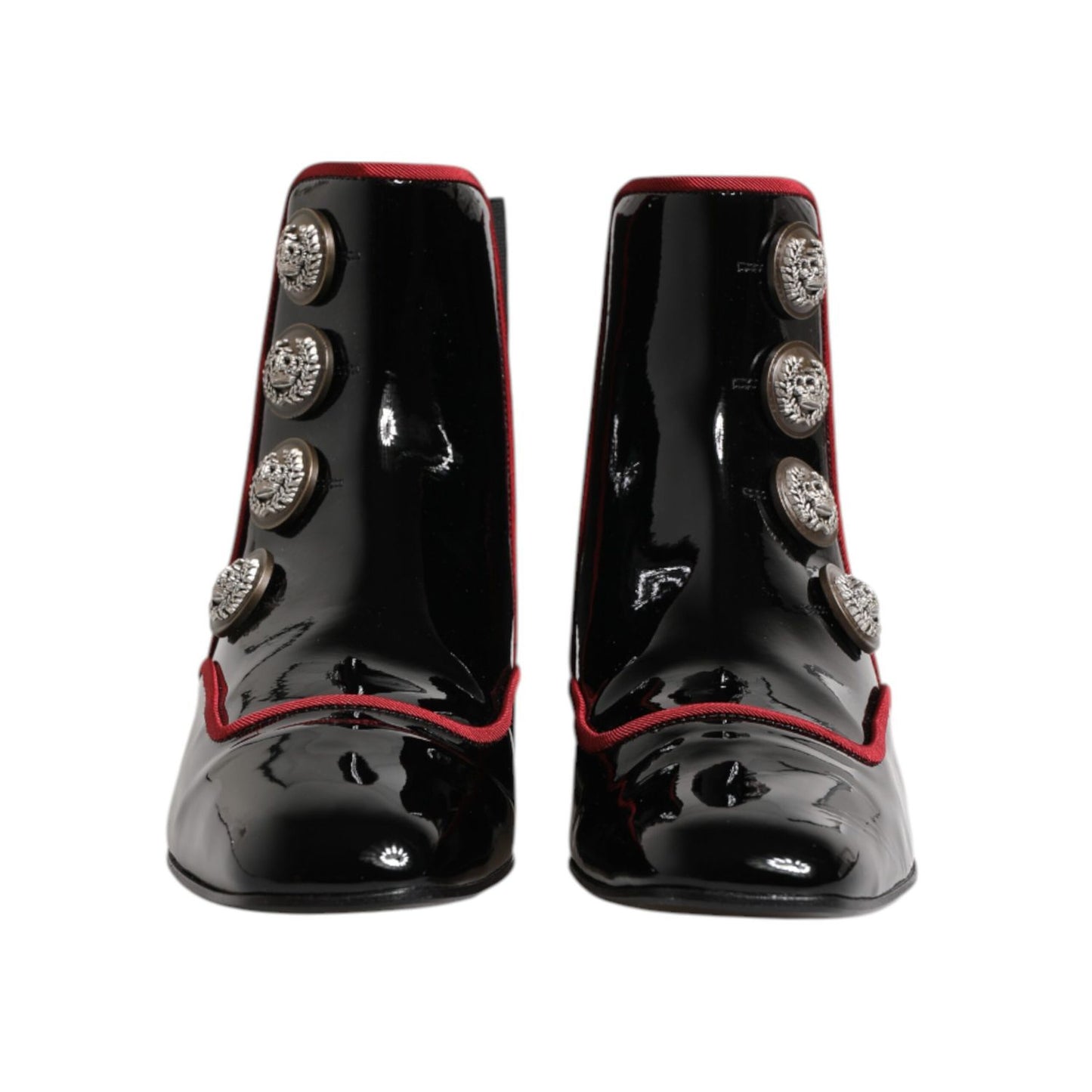 Dolce & Gabbana Black Jackie Buttoned Chelsea Boots Shoes