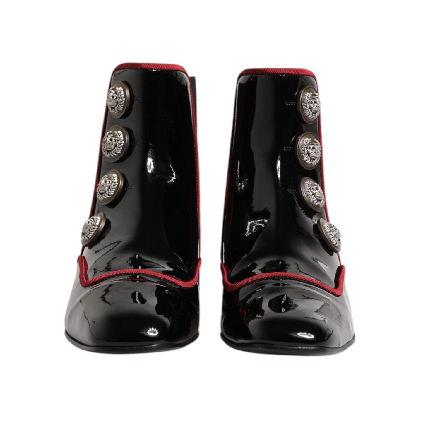 Dolce & Gabbana Black Jackie Buttoned Chelsea Boots Shoes