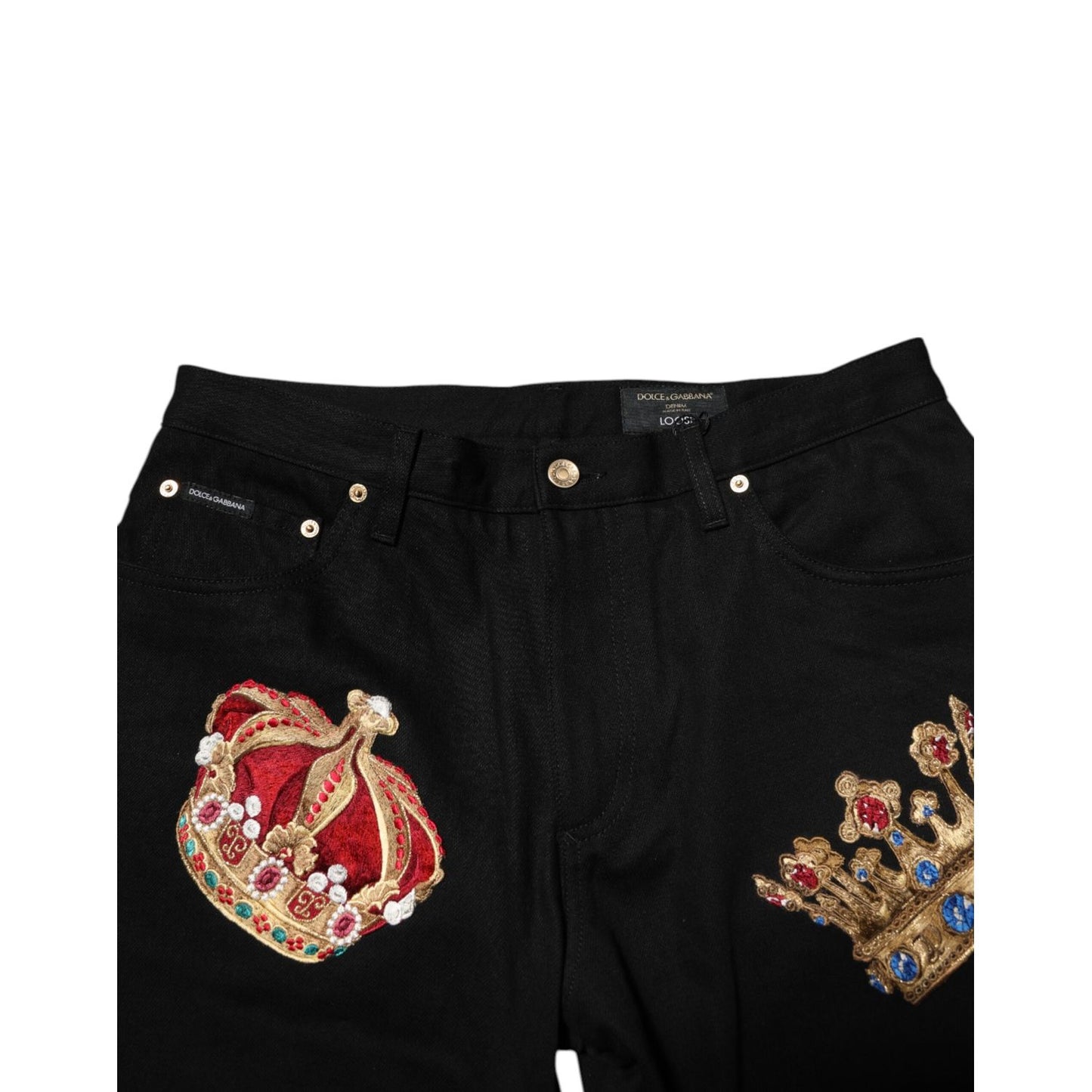 Dolce & Gabbana Black Baroque Royal Men Dress Trouser Pants Dolce & Gabbana