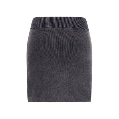 Alexander Wang Gray Cotton Mini Skirt