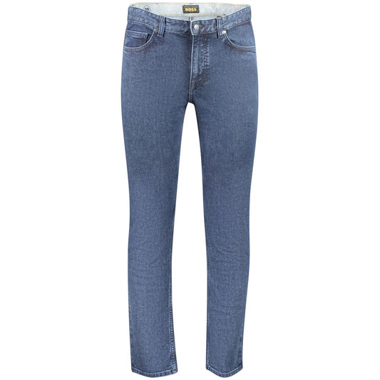 Hugo Boss Blue Cotton Men's Slim Fit Jean BO-39322-W34 | L32