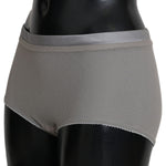 Dolce & Gabbana Underwear Silver With Net Silk Bottoms BIK257-4