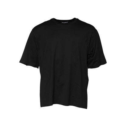 Dolce & Gabbana Black Cotton Crew Neck Short Sleeves T-shirt Dolce & Gabbana