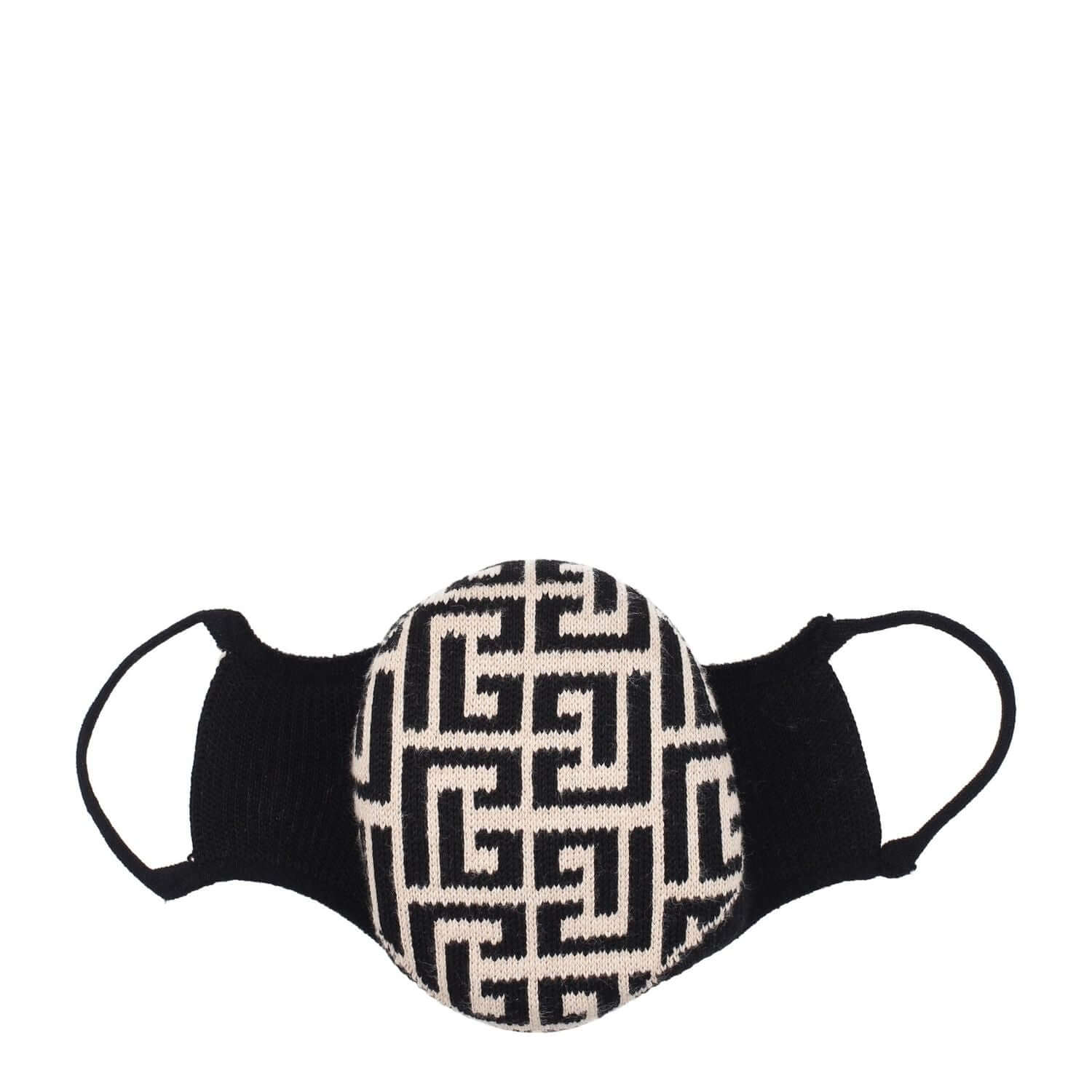 Balmain Beige Cotton Facemask