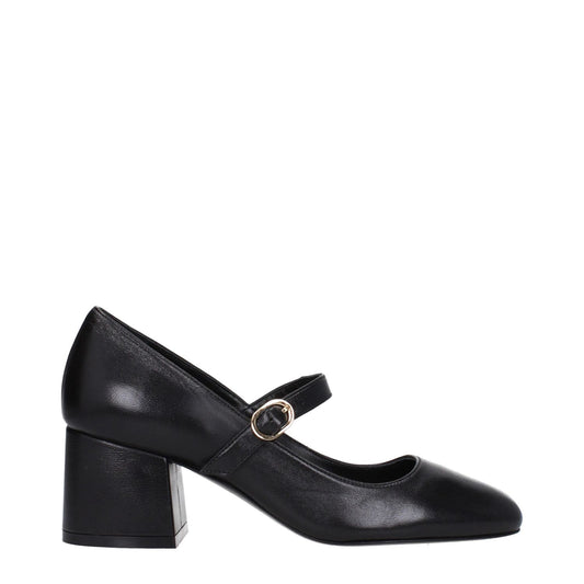 Stuart Weitzman Black Leather Mid Heel Pumps ST-9250415804681-EU41/US11