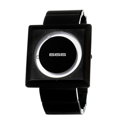 666BARCELONA Black Stainless Steel Dress Watch