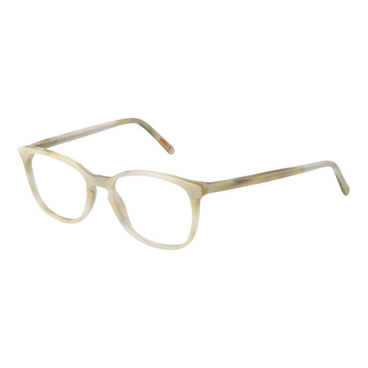 Andy Wolf Cream Unisex Glasses Frame in full-rim acetate with rectangular lenses and cream color, size 50-15-135.