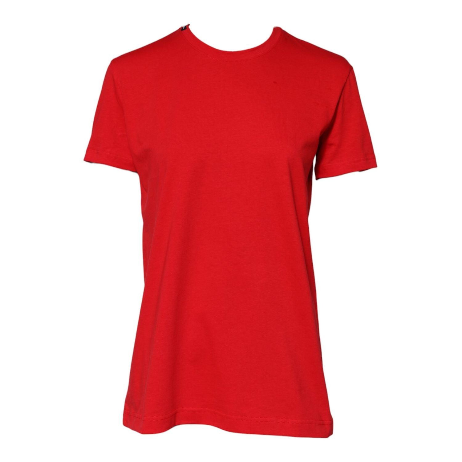 Dolce & Gabbana Red Crew Neck Short Sleeves Tee T-shirt