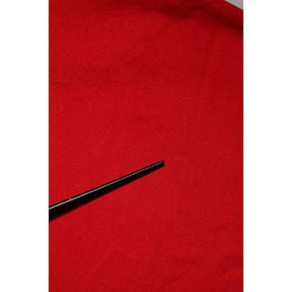 Dolce & Gabbana Red Crew Neck Short Sleeves Tee T-shirt