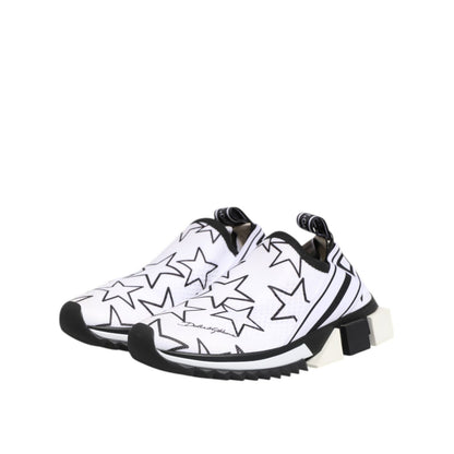 Dolce & Gabbana White Stars Sorrento Low Top Sneakers Shoes