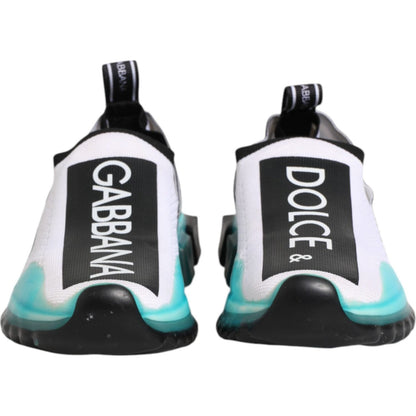 Dolce & Gabbana White Sorrento Slip On Low Top Sneakers Shoes