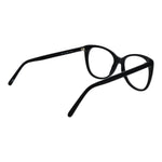 Andy Wolf Black Unisex Glasses Frame in black acetate, round full-rim style, shown from side with branded case included.