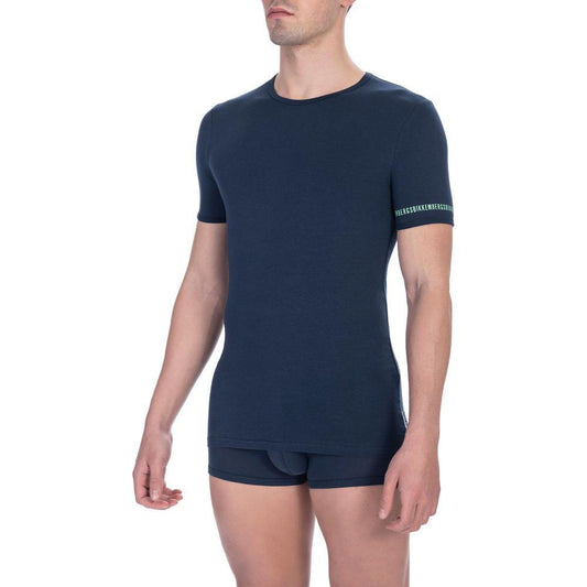 Bikkembergs Black Cotton Men's T-Shirt BI-24187-S