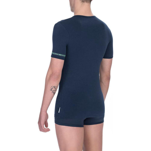 Bikkembergs Black Cotton Men's T-Shirt BI-24187-S